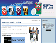 Tablet Screenshot of creativecooling.com.au